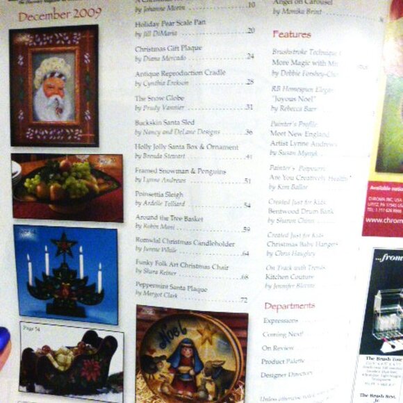 4 PAINT WORKS Magazine CRAFT Projects Christmas Painting Craft - Picture 3 of 16